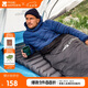 牧高笛（MOBIGARDEN）防潮墊 戶外露營(yíng)加寬加厚折疊充氣單人氣墊床 NX20663004 玄鐵灰