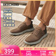斯凱奇（Skechers）閃穿鞋男鞋秋季薄款休閑商務鞋軟底一腳蹬德比鞋舒適上班鞋205046