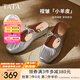 他她（TATA）法式厚底穆勒鞋女拖鞋外穿淺口瑪麗珍包頭單鞋夏季新款YSW01BH5 銀色 38