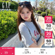 GAP【大小童同款】男女童2025春季新款棉質(zhì)短袖T恤兒童裝