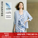 顏域藍(lán)色薄款小西裝女2025夏季新款通勤職業(yè)顯瘦修身西服短外套女 淺藍(lán) L