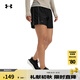 安德瑪（UNDERARMOUR）春夏Tech Play Up女子5英寸輕便訓練運動(dòng)短褲1389884 黑色001 XL