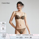 Calvin Klein內(nèi)衣【七夕禮物】女士舒適ck薄襯墊性感蕾絲3/4罩杯文胸QF7504AD FUC-暗海水綠 75B 34B