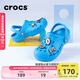 卡駱馳crocs貝雅兒童洞洞鞋男女童戶(hù)外包頭沙灘鞋拖鞋/207013/207012 海藍-456 28 (165mm)