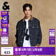 杰克·瓊斯（JACK&JONES）25年秋季外套男士裝寬松潮流休閑品質(zhì)夾克撞色翻領(lǐng)原色牛仔外套男 A13 深牛仔藍 M 175