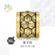 周生生黃金轉運珠XL酷黑鎖子紋足金串珠93841C定價(jià)不含繩