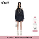 DZZIT【爆款補(bǔ)單】地素明星同款雪紡短褲夏季滿印logo設(shè)計(jì)女 黑色 M