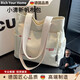 RICH YOUR HOME德國品質(zhì)帆布包2025年新款女款大容量通勤手提袋學(xué)生上課手提托袋 黑色單號