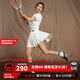 Monster Guardians運動(dòng)網(wǎng)球裙女 復古撞色學(xué)院風(fēng)百褶短裙戶(hù)外休閑顯瘦半身裙 白色 M