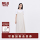 無(wú)印良品（MUJI） IDEE 女式 平紋 吊帶連衣裙 女裝裙子 25年夏季 連身裙 GA43CC5S 淺灰色 （背面） L （165/88A）