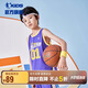 喬丹男童籃球套裝兒童全碼夏運動(dòng)兩件套小孩訓練服 朝霞紫/朝霞紫 140