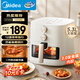 美的（Midea）家用空氣炸鍋免翻面25年新款 透明可視大窗口蒸汽嫩烤 實(shí)用大容量5.3L金屬內腔經(jīng)典旋鈕 KZE5383 