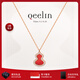 Qeelin麒麟官方Wulu系列18K玫瑰金紅瑪瑙鑲鉆葫蘆項(xiàng)鏈 紅瑪瑙（petite） 均碼