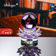 DEZZYS德國品牌水晶球擺件蓮花家居裝飾品客廳電視柜玄關(guān)酒柜擺設喬遷禮 小號紫色+可旋轉蓮花座（14cm）