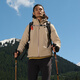 KOLON SPORT/可隆棉服內(nèi)膽三合一沖鋒衣【胡歌同款】男子戶外防水透濕夾克 LHJK4WN205-DE 深米色 2XL 185/104A