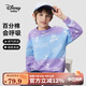 Disney baby迪士尼男童衛衣兒童長(cháng)袖T恤中大童裝秋季棉柔親膚上衣 紫印花 140