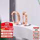 謝瑞麟（TSL）18K金耳環(huán)玫瑰金彩金圓環(huán)耳飾女款BC153