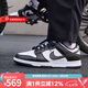 耐克（NIKE）官方 男鞋 DUNK LOW低幫板鞋運(yùn)動(dòng)休閑鞋透氣百搭黑白熊貓鞋 HF5441-100 40