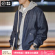 馬登工裝 美式復(fù)古休閑牛仔外套cityboy翻領(lǐng)男士教練夾克潮流痞帥秋季 深藍色 (寬松偏大) M