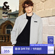 杰克·瓊斯（JACK&JONES）男裝衣服秋季休閑翻領(lǐng)夾克加棉棉服男靜奢風(fēng)短款棉衣厚毛呢厚外套 C41 靜謐灰 M 175