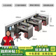 美軒戈職員桌辦公桌員工桌辦公室簡(jiǎn)約財(cái)務(wù)桌加厚屏風(fēng)辦公桌椅組合 F型三人位