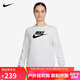 耐克NIKE女運動(dòng)服春季套頭針織衛衣舒適輕便 DQ5833-051 白M