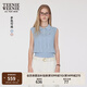 Teenie Weenie小熊女裝毛衣2025夏新款時(shí)髦休閑簡(jiǎn)約學(xué)院POLO領(lǐng)上衣 藍(lán)色 S