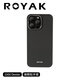 ROYAK適用AppleiPhone16promax手機殼蘋(píng)果MagSafe磁吸簡(jiǎn)約輕薄凱夫拉芳綸纖維紡織工藝純黑防摔保護套 致雅黑【紡織工藝|磁吸】 iPhone 15 Pro Max