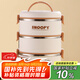 史努比（SNOOPY）多層保溫飯盒 大容量上班族學(xué)生便攜便當(dāng)盒304不銹鋼保溫桶2L