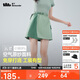 蕉下（beneunder）速干工裝短褲裙DR23024女輕薄半身裙運動(dòng)短褲木野綠M