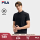 FILA 斐樂官方男子針織短袖POLO衫2025夏季新款休閑涼感基礎(chǔ)上衣 傳奇藍(lán)-NV L 175/96A/L