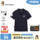 暇步士（Hush Puppies）童裝男童短袖polo衫中大童速干T恤兒童運動(dòng)上衣 藏藍  170 