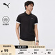 彪馬（PUMA）吸濕速干修身短袖Polo衫男女商務(wù)風(fēng)翻領(lǐng)運動(dòng)上衣528700 黑色-01 L (180/100A)
