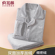 俞兆林（YUZHAOLIN）睡衣男冬季加厚加絨25年秋冬新款珊瑚絨可外穿大碼家居服套裝 NSCBF-淺灰【雙面珊瑚絨套裝】 XL 男生（建議體重125-150斤）