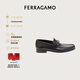 菲拉格慕（Ferragamo）男士雙面Gancini扣飾莫卡辛鞋 0686084_3E _ 70 禮物送男友