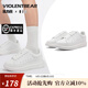 暴力熊（VIOLENTBEAR）女鞋小白鞋2025夏季新款低幫板鞋休閑鞋厚底增高休閑鞋男鞋情侶鞋 白色（男女同款） 40