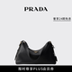 PRADA/普拉達【禮物】女士Prada Aimée大號牛皮革單肩包手提包 黑色