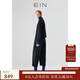 EIN【空氣羊毛】EIN言復(fù)古分割線燈籠褲綿羊毛九分褲子秋新款 石墨黑 L