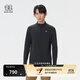 KOLON SPORT/可隆戶外休閑衣 男子防曬UPF50+接觸涼感微拉絨長袖T恤 LHZT5AN045-BK 黑色 2XL 185/104A