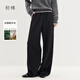 初棉胯沒(méi)了 初棉重磅醋酸羊毛直筒褲女 25秋冬加厚糯米褲顯瘦休閑長(cháng)褲 深灰色-常規版 M
