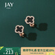 Jay 四葉草耳夾無耳洞女耳飾可夾無痛耳釘教師節(jié)禮物老師 耳夾