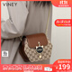 viney新款斜挎包包女包品牌水桶包輕奢單肩生日禮物送女友老婆 【咖啡色】實(shí)用高級感洋氣鏈條包