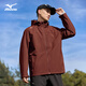 美津濃（MIZUNO）戶(hù)外棉衣男棉服男士長(cháng)袖外套連帽百搭夾克防風(fēng)保暖上衣 磚紅 XL