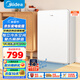 美的（Midea）116升小冰箱復(fù)古單門(mén)雙溫冷藏冷凍冰吧立柜客廳辦公室租房宿舍美妝家用辦公小型迷你冰箱BCD-116M