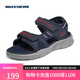 斯凱奇（Skechers）七夕禮物涼鞋男士夏季休閑鞋軟底外穿透氣運動涼拖鞋237286