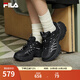 斐樂(lè )（FILA）官方女鞋魚(yú)刺4代老爹鞋運動(dòng)鞋2025春季新款增高鞋休閑鞋 黑-BK 37.5