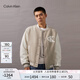 Calvin KleinJeans春秋男士ck休閑通勤學(xué)院風(fēng)撞色拼接刺繡棒球服外套J324433 PED-奶茶咖 M