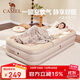 駱駝（CAMEL）自動(dòng)充氣床墊內置泵加高充氣床戶(hù)外露營(yíng)睡墊 174BJ37702 流沙色