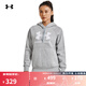 安德瑪（UNDERARMOUR）Rival女子抓絨運(yùn)動(dòng)休閑連帽衛(wèi)衣1379501 灰色012 L