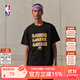 NBA歡樂(lè )的運動(dòng)系列 勇士隊/湖人隊/快船隊 寬松t恤男士運動(dòng)夏季短袖 湖人隊/黑色 L